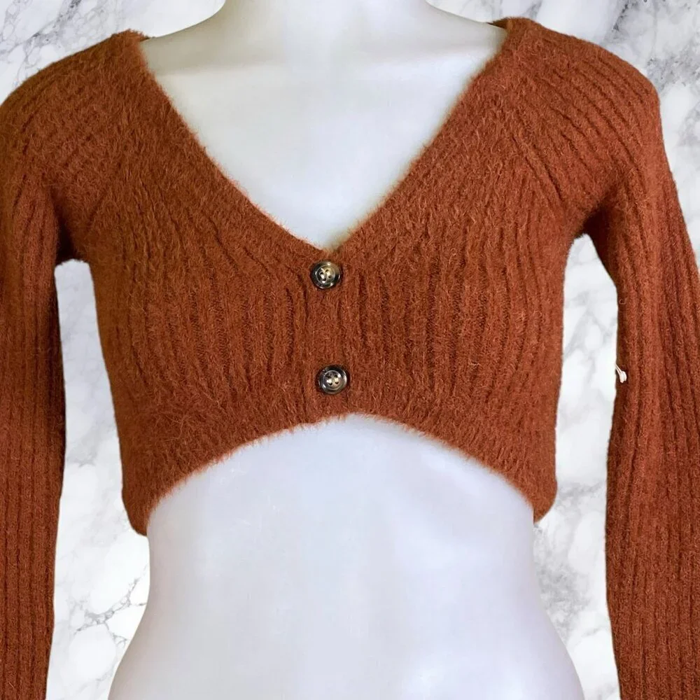Lovers and Friends Ida Micro Cardigan - Brown